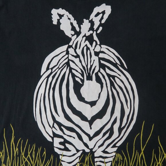 Vintage 90s Tinga Tinga Zebra Nature Shirt - Picture 5 of 9